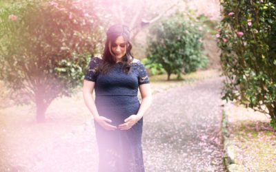 Wellington Maternity Shoot in the Cherry Blossoms